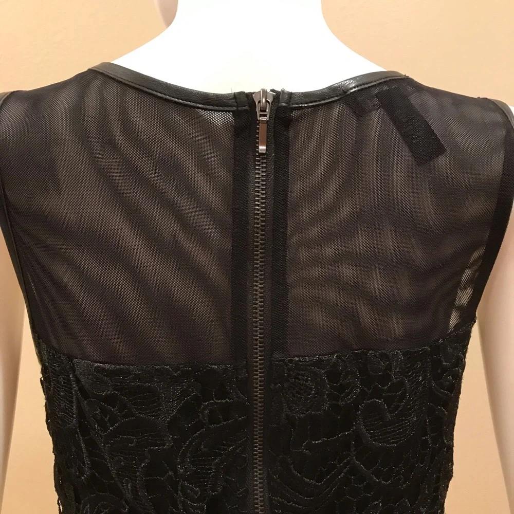INC International Concepts Black Lace Dress Size 8 Sleeveless Formal Elegant - Picture 7 of 14